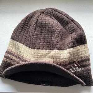 NEW ~ Adidas ClimaWarm Beanie in Brown, Cream, and Tan